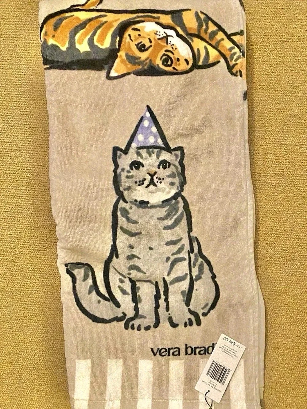 Vera Bradley Cat’s Life Beach Towel Cotton